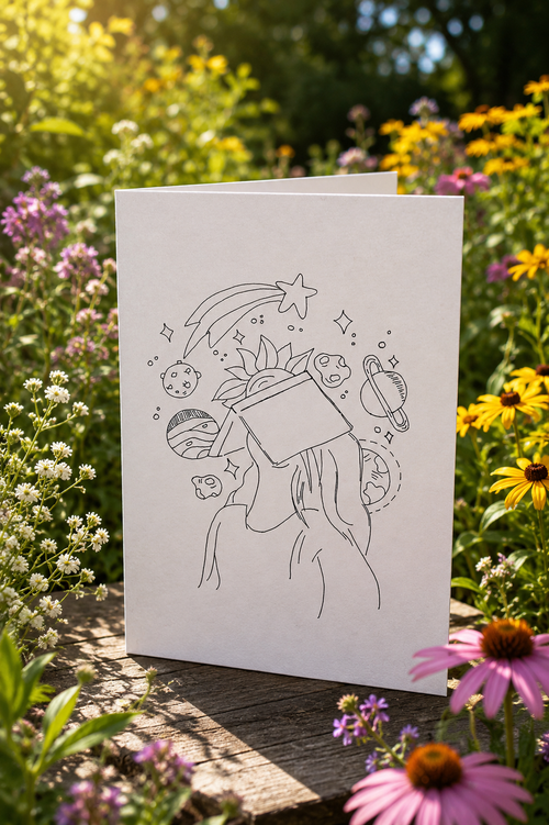 Dream Beyond the Stars | Inspirational Greeting Card