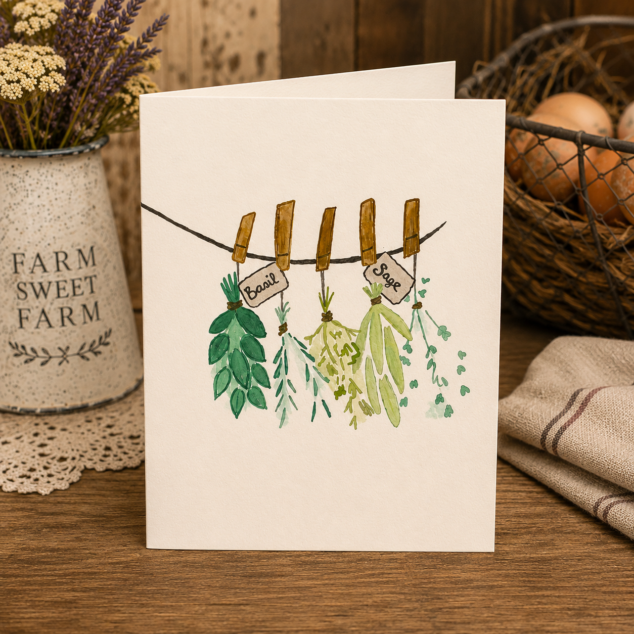 Fresh from the Herb Garden | Greeting Card