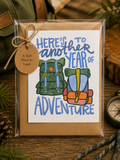 Here’s to Another Year of Adventure | Greeting Card