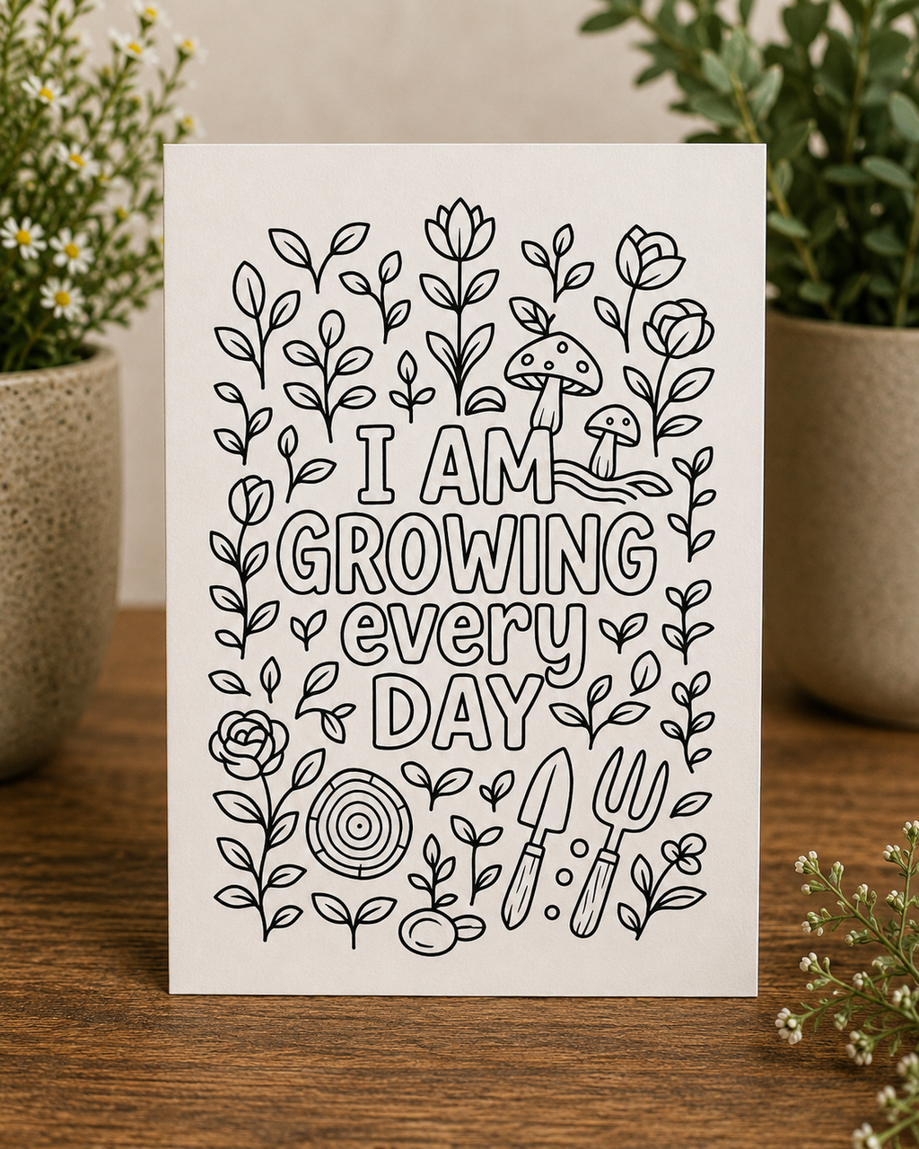 I Am Growing Every Day | Greeting Card