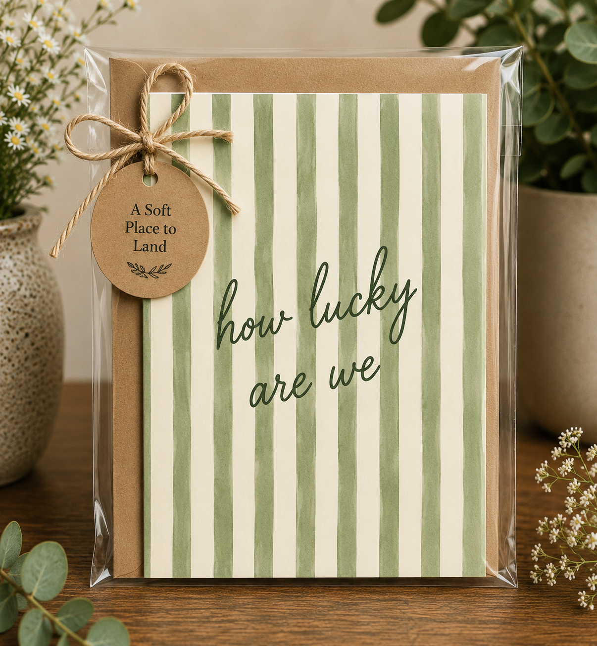 How Lucky Are We | Greeting card