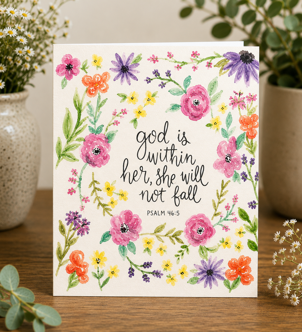 God Is Within Her | Greeting Card