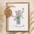I Love You Tulips | Romantic Greeting Card