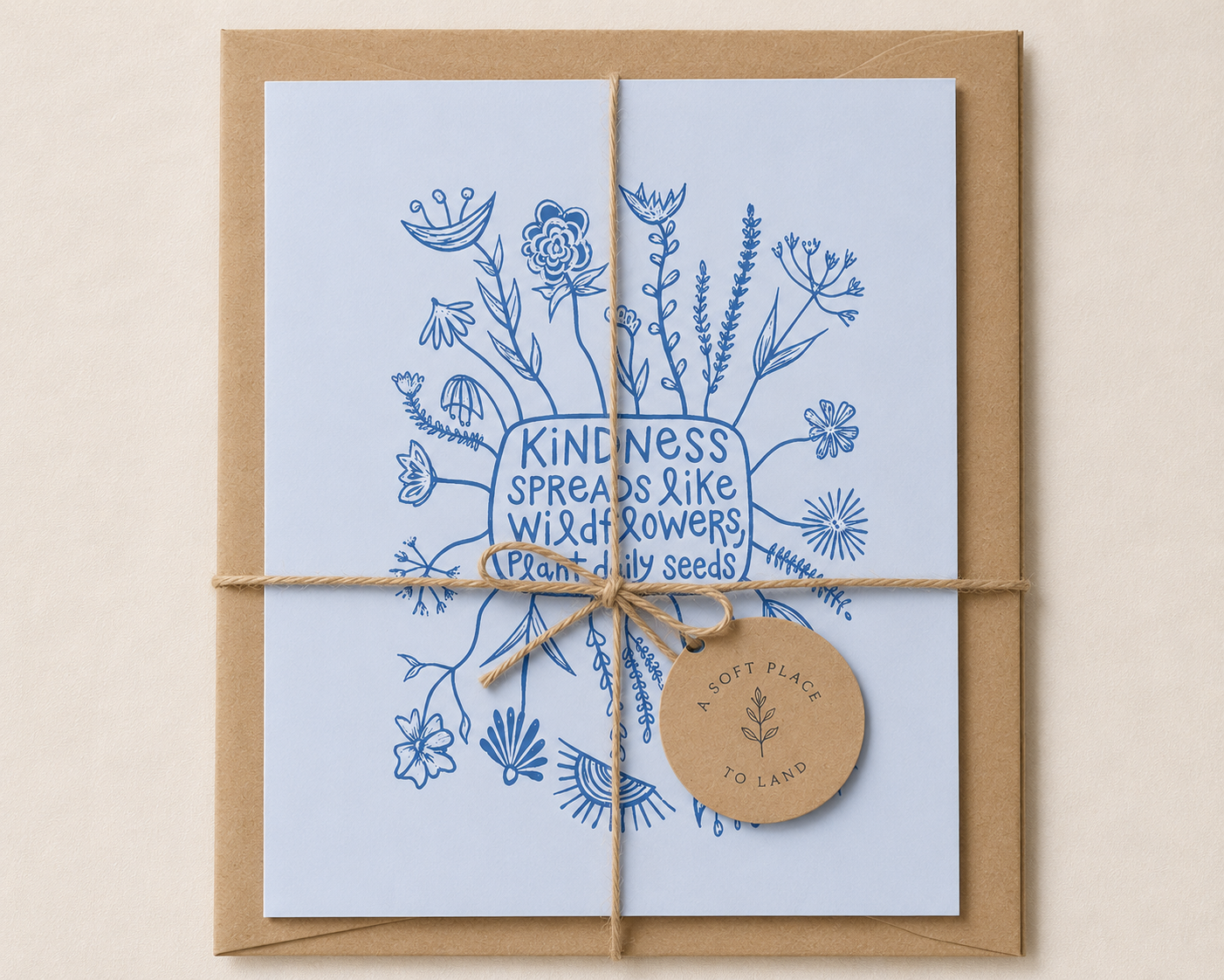 Kindness Spreads Like Wildflowers | Greeting Card
