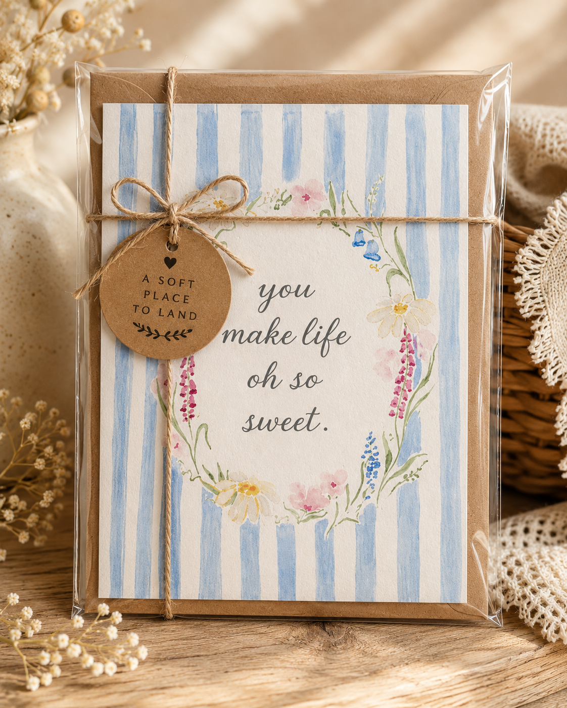 You Make Life Oh So Sweet | Watercolor Greeting Card